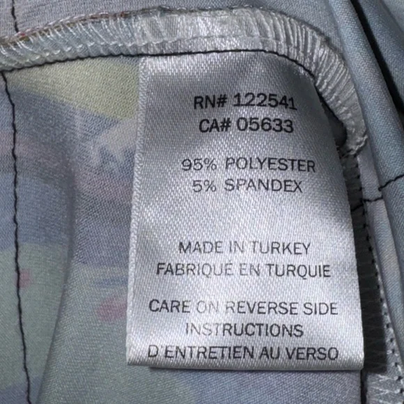 ISLE by Melis Kozan Multicolor Abstract Ruffle Dress Size XL Made in Turkey - Picture 3 of 5